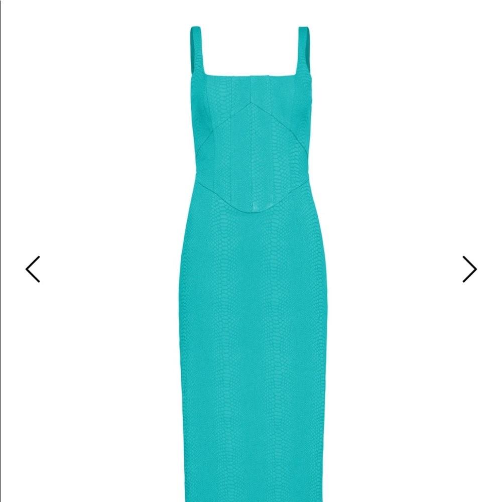 Natalia MIDI Dress teal dress